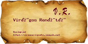 Virágos Renátó névjegykártya