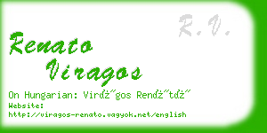 renato viragos business card